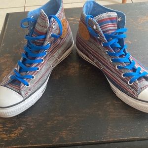 Multi color converse, worn a handful of times
